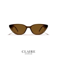 CLAIRE : (OM) แว่นกันแดด รุ่น Old Money แว่นกันแดด UV400