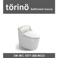 torino  WC 1077 Gold One Piece - Siphonic - Water Closet 300mm 12 Inch S-Trap Toilet Bowl (Jamban) 马