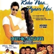 DVD CASSETTE FILEM HRITHIK ROSHAN-DVD FILMS INDIA KAHO NAA PAYAAR HAI-MUJHSE DOSTI KAROGE-MAIN FREM 