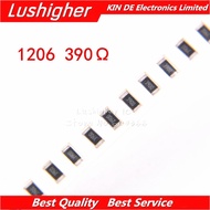 100PCS 1206 SMD Resistor 1% 390 Ohm 391 390R 390ohm