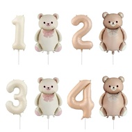 80cm MATTE BEAR Balloon Package