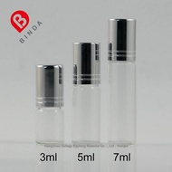 Y 3ml 5ml 7ml Transparent Roll-On Bottle Beauty Massage Sub-Packing Bottle, Glass Bottle, Roll-On Bo