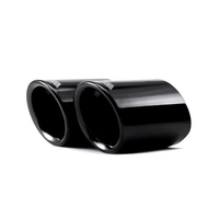 2PCS Chrome Car Exhaust Mufflers Tip Pipes Rear Modified Tail For BMW X1 F48 2016-2020 Accessories S