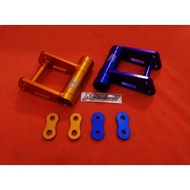 engine mounting mio nouvo drag bike +5cm pemundur rangka / mesin
