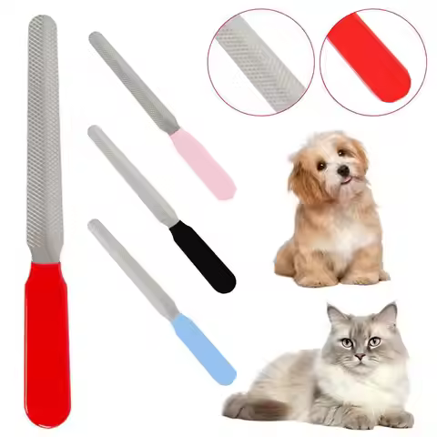 1Pc Pet Nail File Dog Nail Sharpener Steel Polishing File Pet Beauty Tool