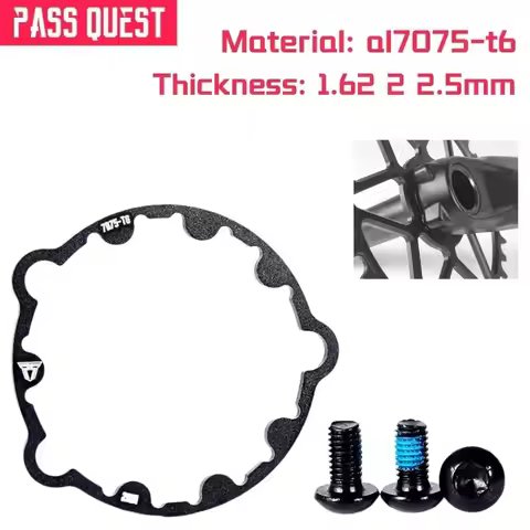 Pass Quest SR Offset Crank Washer 1.6mm 2mm 2.5mm Al7075-T6 SR Crank Interval Adjustment Gym outdoor