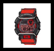 公司貨【靚美捷】CASIO 卡西歐 G-SHOCK LED紅色 GD-400-4DR