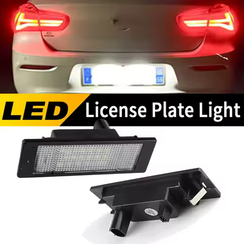 LED Number License Plate Lights FOR BMW 1 6 Series E81 E87 F20 F21 E63 E64 F06 F12 F13 Z4 E85 E86 Co