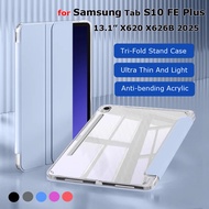 2025 New Transparent Acrylic Case for Samsung Galaxy Tab S10 FE+ S10 FE Plus 13.1inch X620 X626B Tab