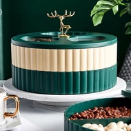 Candy Box 2-tier Christmas Christmas Gift Golden Deer Christmas Gift