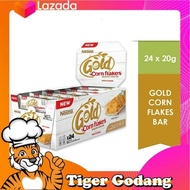24 ชิ้น ต่อ กล่อง เนสท์เล่ โกลด์ คอร์นเฟลกส์ ซีเรียล ชนิดบาร์  Nestle Gold Cornflakes Bar 24