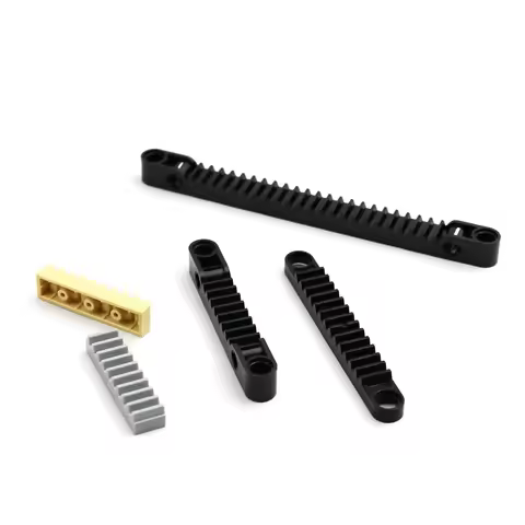 10pcs MOC Gear Rack 1 x 7 1 x 13 Building Block Brick Technical Parts Children Toys Compatible With