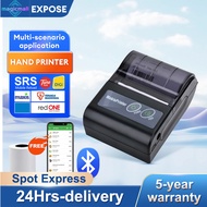 Printer portable Label mini Thermal Printer Portable  Printer Bluetooth Wireless Mini Sticker Printer with Cutter DIY Barcode Name Price Tag