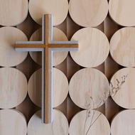 9號 水泥檜木十字架 壁掛 台灣團隊設計