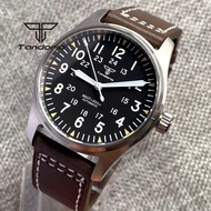 Tandorio 39mm 20BAR Dive Pilot Men's Automatic Steel Watch NH35 Miyota 8215 PT5000 Mechanical AR Sap