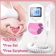 【Free Gel】Baby Sound C Fetal Doppler Baby Heartbeat Detector 3Mhz Probe Portable Pregnant Baby Ultra