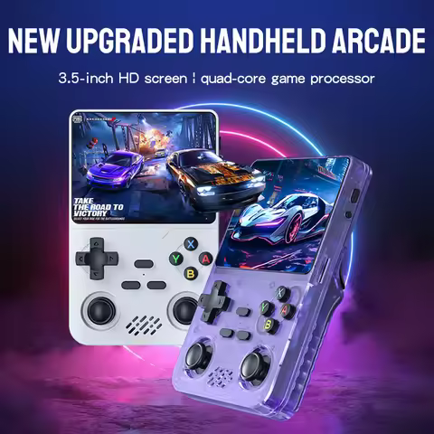 128G RX6S Retro Handheld Video Game Console Linux System 3.5-inch IPS Screen Portable Pocket Video P