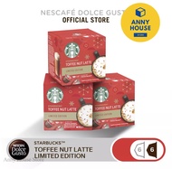 NESCAFE DOLCE GUSTO แคปซูลกาแฟ TOFFEE NUT LATTE แคปซูลกาแฟคั่วบด 12 แคปซูล 3 กล่อง