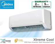 MIDEA 1.0HP-2.5HP R32 Non Inverter Air Conditioner Xtreme Cool Series (DELIVER KLANG VALLEY/SELF PICKUP)