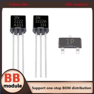 50pcs 2N2222 2N222A MMBT2222A 1P In-Line Patch NPN Triode TO-92 SOT-23