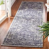 Safavieh Classic Vintage Collection Runner Rug - 2'3" x 8', Navy & Sage, Handmade Oriental Medallion