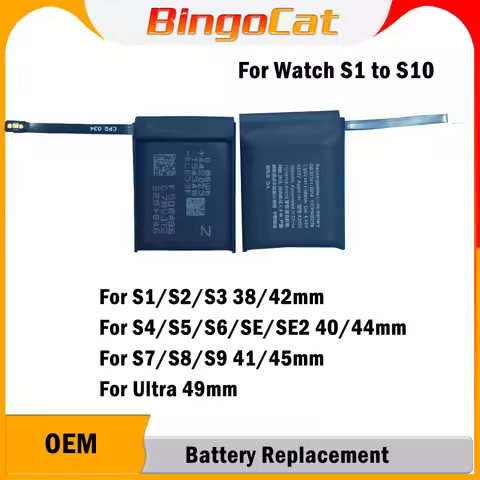 Novecel Original Battery For Apple Watch Series SE 1 2 3 4 5 6 7 8 Bateria For IWatch S3 LTE S4 S5 S