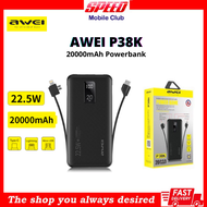 Awei P38K Power Bank |20000mAh Portable Fast Charge Powerbank | Brand New