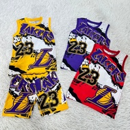 JC Bulls Lakers Shining Academy Basketball Kids' Sports Set, Ages 2-7 terno