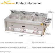 XINHONG Gas Deep Fryer Commercial Liquefied Gas Fryer Stand Machine Intensification Fryer French Fri
