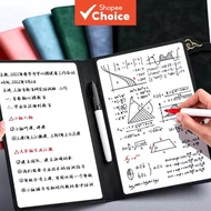 A5 Reusable Whiteboard Notebook Set Leather Memo Pad Weekly Planner Portable Office A5 Notebook