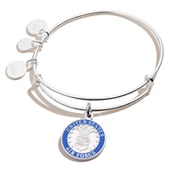 Alex and Ani Collaborations Expandable Bangle for Women, United States Armed Forces Charm, Shiny Fin
