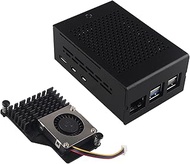 ZDE Aluminum Case ZC502 with Active Cooler ZP536 for Raspberry Pi 5 2GB/4GB/8GB/16GB Support PCIe to