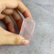 水晶柱- 粉水晶柱 辦公室療癒微景觀 裝置擺飾 一物一圖