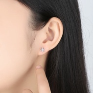 PT950 Platinum Earrings Girls New Style Trendy 18k White Gold Hypoallergenic Earrings Unique Tempera