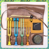 Heart Chakra Tuning Fork Chakra Tuning Fork Colorful Tuning Fork Activator Crystal Holder Base Set T