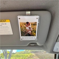 2/4/6PCS Car Picture Holder for Sun Visor – Magnetic 2.36"x3.5" Car Visor Photo Clip,Wallet-Size Cle