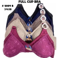 Baju Dalam Cup Penuh Tiada Besi/Span Kain Tebal 36B-46B Bra Berkualiti Lace#2009