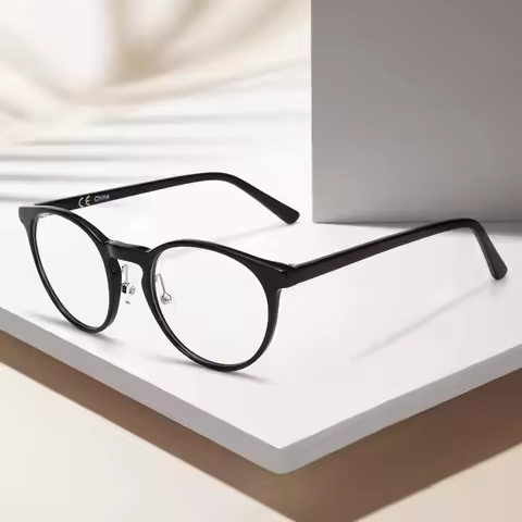 ZENOTTIC Acetate Anti Blue Light Blocking Glasses Retro Round Computer Gaming Goggles Eyewear CR-39 