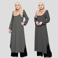 Elegant Baru Mini Jubah Muslimah Plain Warna Colors Mini Jubah Dress For Women – Mini Jubah Sana