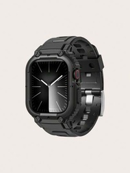 Tpu防護外殼智能手錶適用於apple Watch Series 4/5/6/7/8/9,款式時尚運動商務設計,男女均適用,包含40mm/41mm/44mm/45mm/49mm大小