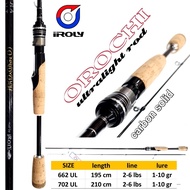 Iroly Orochi Spinning UL Solid Carbon Fishing Rod