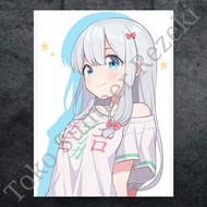 Poster Figure Art Pajangan Sagiri Eromanga Sensei Paper Kanvas Lukisan