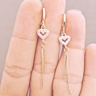 anting jurai anak titanium motif love bolong fashion anak anti karat