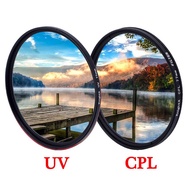KnightX 2in1 UV CPL Polarizer Polarizing Camera Lens Filter 49-77mm