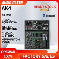 AK Series 4/6/8Channel Professional Audio Mixer With Bluetooth MP3 99 DSP USBAudio Interface for Rec
