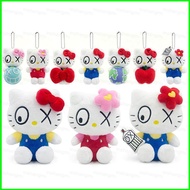 PS1 Sanrio Hello Kitty x Andre Saraiva X-Eye Plushie Keychain Sitting Doll Cute Collectible Decor Gi