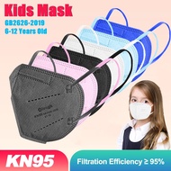 Elough 10PCS KN95 Children Face Mask for 6-12 Years Old Kids Masks FFP2  4 Ply Reusable Masks