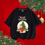 2025 Merry Christmas, Christmas Pattern T-shirt, Printed Christmas Tree, Women's Men's T-shirt paRTI