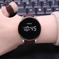 Best Seller!!!!!!Jam Tangan Wanita Fossil Rubber Bulat Fashion Led Touch Watch 5143Ls COD