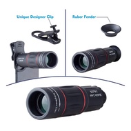 ♞,♘APEXEL Universal 18x25 Monocular Zoom HD Optical Cell Phone Lens Observing Survey 18x Telephoto